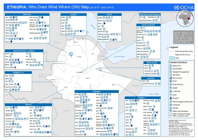 OCHA Ethiopian Humanitarian Map 