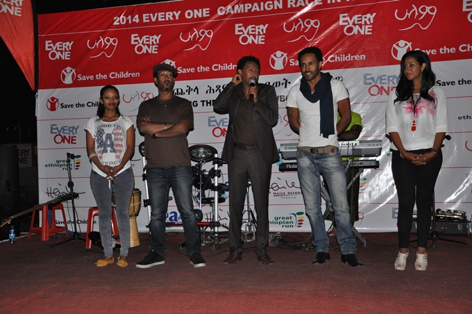 Celebrities delivered key messages on maternal and newborn health for the crowd on the music event